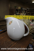 Load image into Gallery viewer, 1945 Halls Rose White Pitcher 2qt
