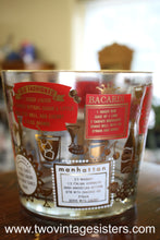 Load image into Gallery viewer, 1950s Jeannette Glass Barware Bacardi Ice Bucket Set