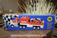 Load image into Gallery viewer, 1995 Getty Toy Race Car Carrier Limited Edition