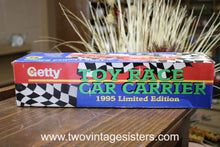 Load image into Gallery viewer, 1995 Getty Toy Race Car Carrier Limited Edition