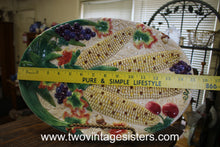 Load image into Gallery viewer, 1999 Lotus Ceramic Corn Print Serving Platter