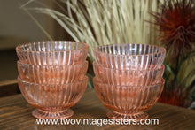 Load image into Gallery viewer, Anchor Hocking Queen Mary Pink Champagne Sherbet Set