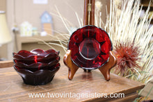 Load image into Gallery viewer, Anchor Hocking Ruby Red Berry Bowls