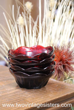 Load image into Gallery viewer, Anchor Hocking Ruby Red Berry Bowls