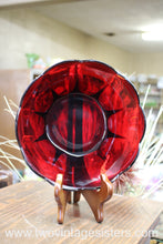 Load image into Gallery viewer, Anchor Hocking Ruby Red Scalloped Serving Bowl