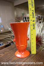 Load image into Gallery viewer, Anchor Hocking Vitroc Orange Glass Art Deco Vase