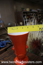 Load image into Gallery viewer, Anchor Hocking Vitroc Orange Glass Art Deco Vase