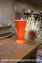 Load image into Gallery viewer, Anchor Hocking Vitroc Orange Glass Art Deco Vase
