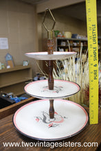 Load image into Gallery viewer, Blue Ridge Southern Pottery Shadow Fruit 3 Tier Tidbit Tray