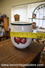 Load image into Gallery viewer, Casuals by China Pearl Apples Medium Ceramic Canister with No Lid
