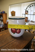 Load image into Gallery viewer, Casuals by China Pearl Apples Medium Ceramic Canister with No Lid