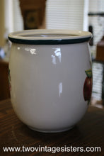 Load image into Gallery viewer, Casuals by China Pearl Apples Medium Ceramic Canister with No Lid