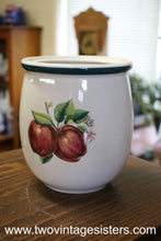 Load image into Gallery viewer, Casuals by China Pearl Apples Medium Ceramic Canister with No Lid