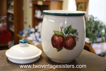 Load image into Gallery viewer, Casuals by China Pearl Apples Medium Ceramic Canister
