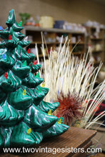 Load image into Gallery viewer, Ceramic Christmas Tree Red Blue Orange Lights No Base