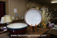 Load image into Gallery viewer, Ceramic Burgundy Pottery Lidded Casserole Dish