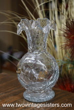 Load image into Gallery viewer, Clear Crackle Glass Vase