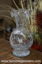 Load image into Gallery viewer, Clear Crackle Glass Vase