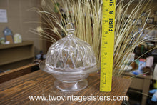 Load image into Gallery viewer, Clear Glass Covered Butter Dish