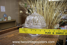 Load image into Gallery viewer, Clear Glass Covered Butter Dish