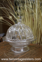 Load image into Gallery viewer, Clear Glass Covered Butter Dish