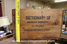 Load image into Gallery viewer, Dictionary Of American Biography Wooden Storage Box
