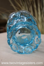 Load image into Gallery viewer, EAPG Wright Moon Stars Blue Glass Spooner -Vintage Collectible
