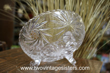 Load image into Gallery viewer, Footed Crystal Etched Glass Bowl
