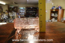 Load image into Gallery viewer, Fenton Dugan Northwood Pink Glass Log Butter Dish
