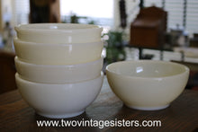 Load image into Gallery viewer, Fire King Ivory Swirl Milk Glass Cereal Bowls
