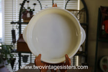 Load image into Gallery viewer, Fire King Ivory Swirl Milk Glass Round Casserole Dish
