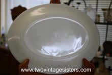 Load image into Gallery viewer, Fire King Ivory Swirl Milk Glass Oval Serving Platter