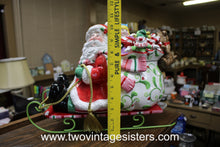 Load image into Gallery viewer, Fitz and Floyd Kris Kringle Lidded Ceramic Cookie Jar 1993