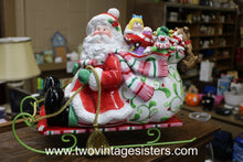Load image into Gallery viewer, Fitz and Floyd Kris Kringle Lidded Ceramic Cookie Jar 1993