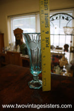 Load image into Gallery viewer, Fostoria Sky Blue Coin Pattern Vase
