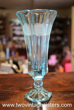 Load image into Gallery viewer, Fostoria Sky Blue Coin Pattern Vase