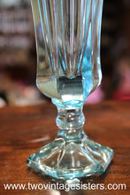 Load image into Gallery viewer, Fostoria Sky Blue Coin Pattern Vase