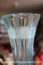 Load image into Gallery viewer, Fostoria Sky Blue Coin Pattern Vase