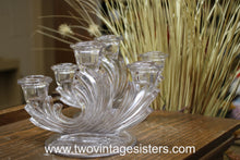 Load image into Gallery viewer, Pair of Fostoria Baroque Triple Candelabras