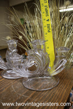 Load image into Gallery viewer, Copy of Etched Crystal Clear Glass Footed Bowl
