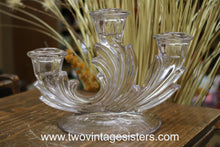 Load image into Gallery viewer, Pair of Fostoria Baroque Triple Candelabras
