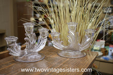 Load image into Gallery viewer, Pair of Fostoria Baroque Triple Candelabras