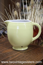 Load image into Gallery viewer, Halls China 5 Bands Pastel Yellow Pitcher
