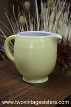 Load image into Gallery viewer, Halls China 5 Bands Pastel Yellow Pitcher
