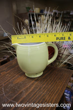 Load image into Gallery viewer, Halls China 5 Bands Pastel Yellow Pitcher
