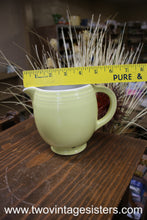 Load image into Gallery viewer, Halls China 5 Bands Pastel Yellow Pitcher