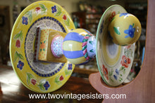 Load image into Gallery viewer, Hausen Ware Ceramic Two Tiered Serving Platter