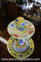 Load image into Gallery viewer, Hausen Ware Ceramic Two Tiered Serving Platter