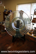Load image into Gallery viewer, Hazel Atlas Uranium Glass 8&quot; dinner plates pair
