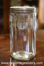 Load image into Gallery viewer, Hoosier Glass Cannister Embossed Ginger Shaker Lid
